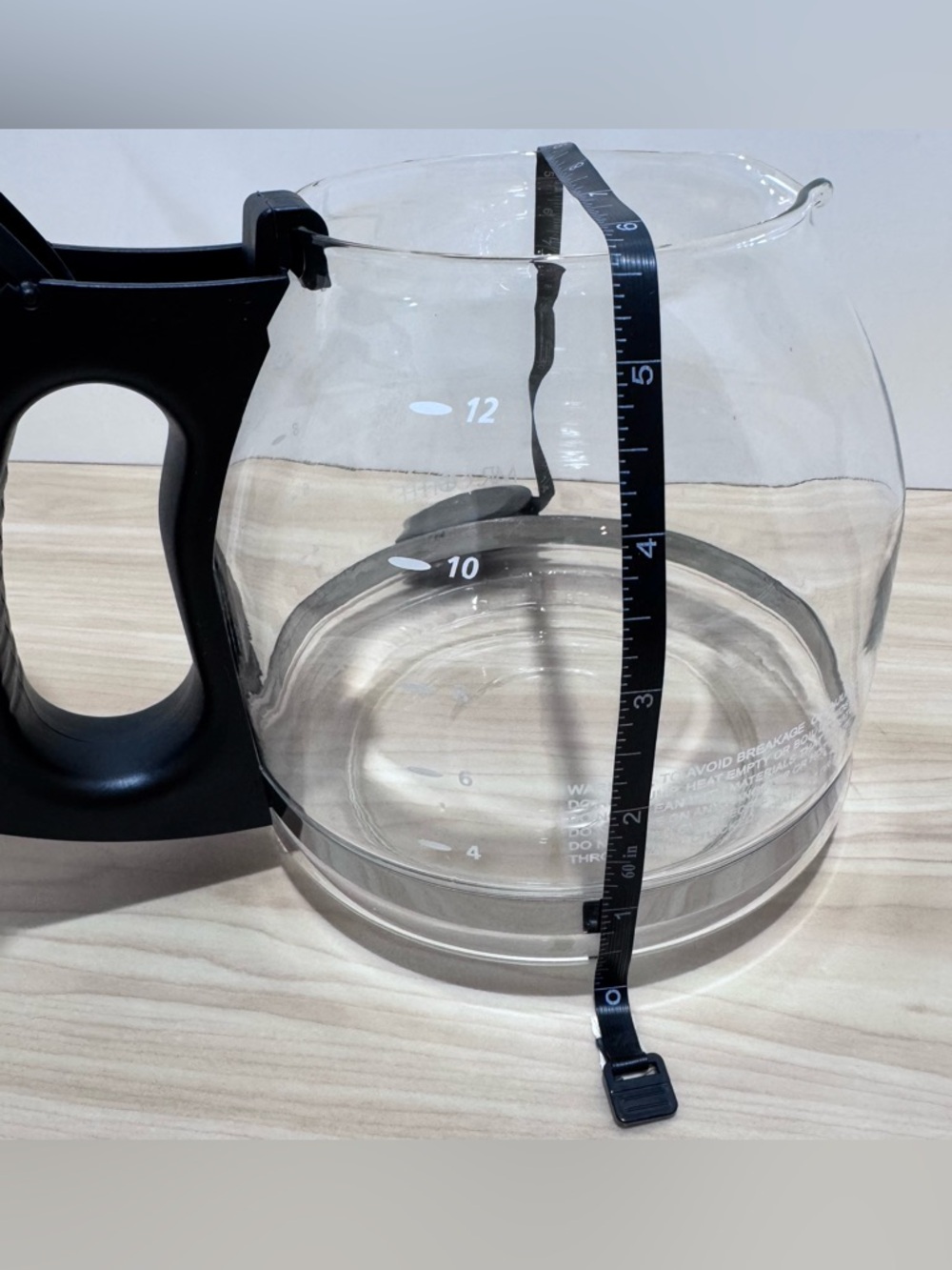Mr Coffee 12-Cup Replacement Glass Carafe Coffeemaker CG CJ DR DW JW NC PL SK TF - Picture 8 of 14
